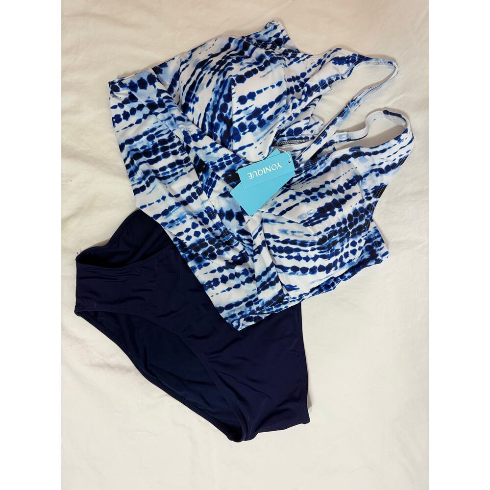 Yonique Tankini Swimsuits for Women Tummy Control Bathing